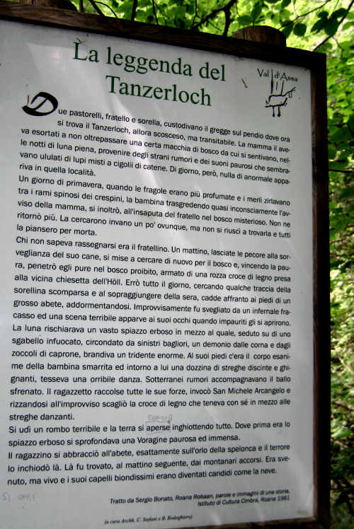 Voragine Tanzerloch a Camporovere di Roana - Val d'Assa