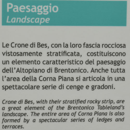 Riserva Naturale Bes Corna Piana, monte Baldo