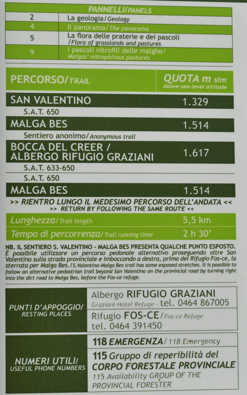 Riserva Naturale Bes Corna Piana, monte Baldo