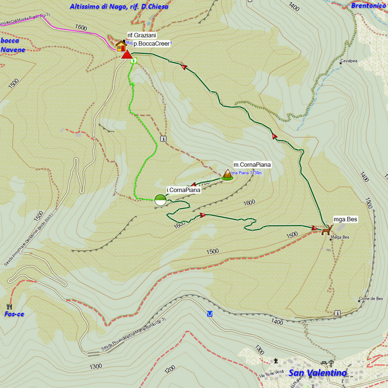 Riserva Naturale Bes Corna Piana, monte Baldo