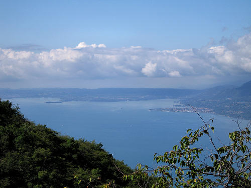 Brenzone, lago di Garda dal monte Baldo