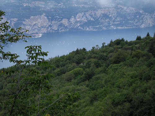 Brenzone, lago di Garda dal monte Baldo
