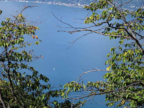 Brenzone, lago di Garda dal monte Baldo