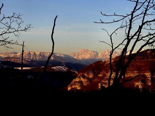 foto tramonto Rubbio