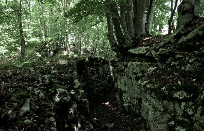 I Trinceroni di monte Campolongo a Rubbio, Altopiano di Asiago nei luoghi della Grande Guerra