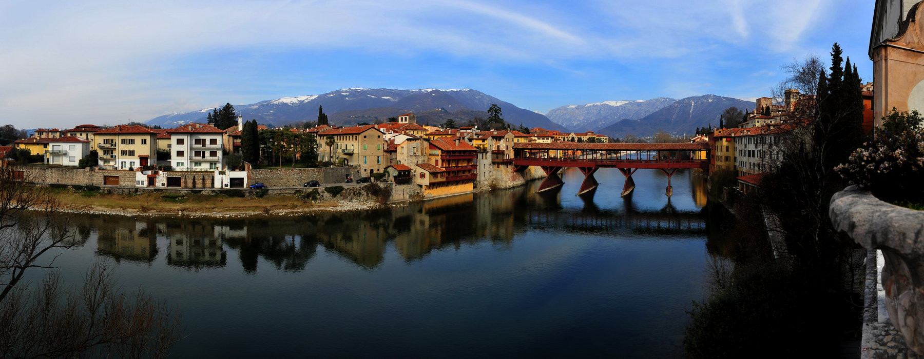 Bassano del Grappa, Ponte degli Alpini, fiume Brenta