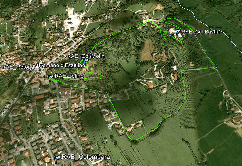 Col Bastia, Colle di Dante a Romano Alto d'Ezzelino