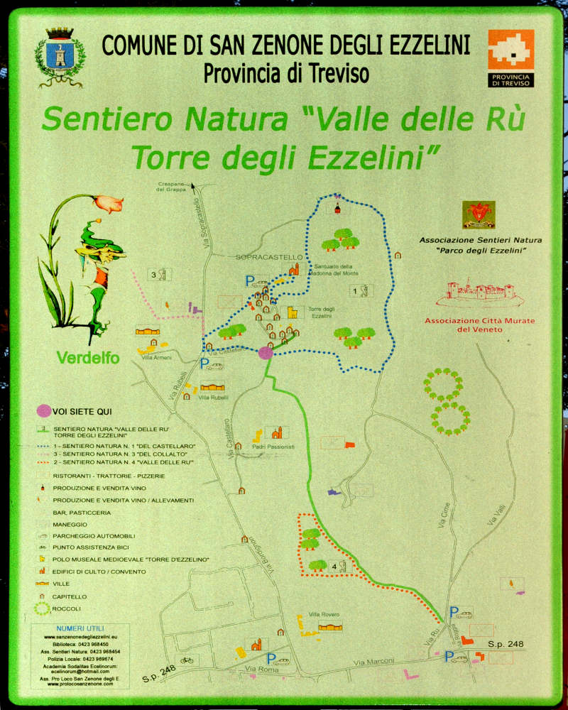 San Zenone degli Ezzelini, sentiero del Castellaro