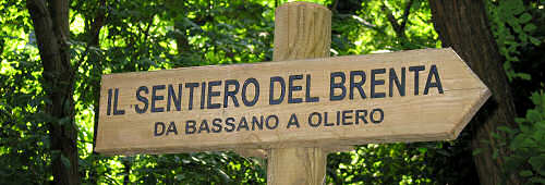 Bassano del Grappa, sentiero del Brenta in Valbrenta
