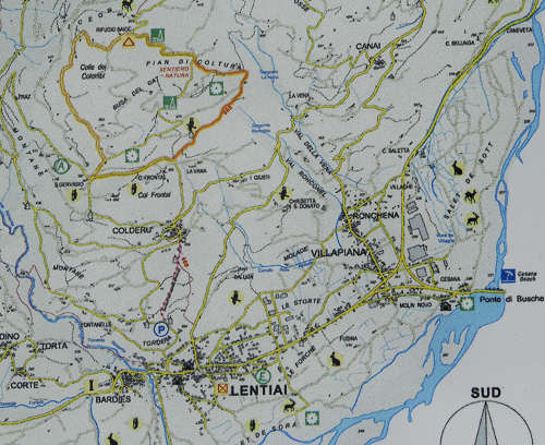 sentiero natura San Gervasio - Colderù di Lentiai - Valbelluna