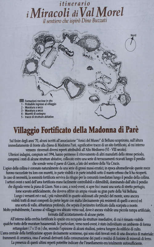 Limana, Giaon, Sentiero Buzzati, via Crucis Madonna Parè