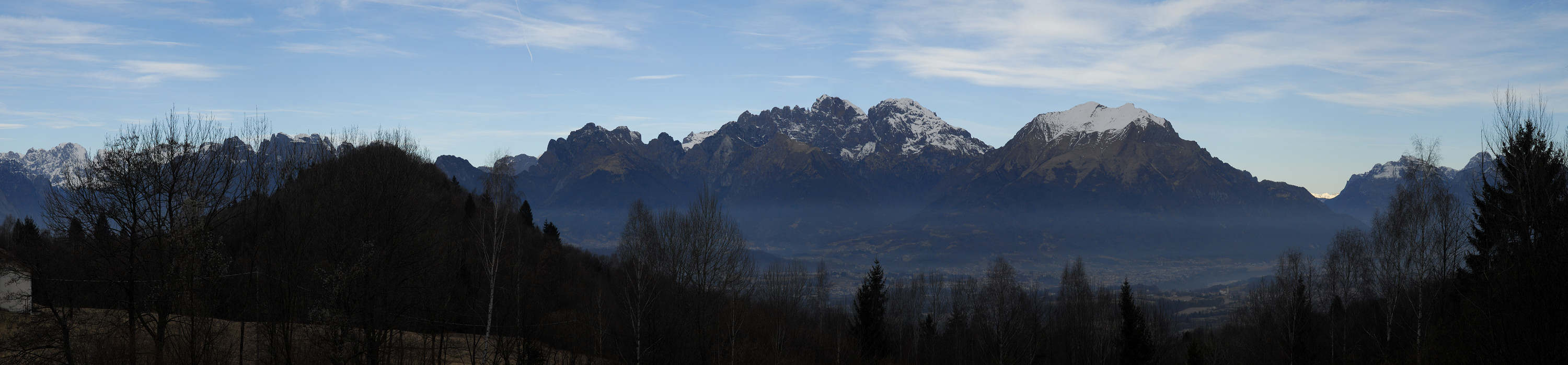 Limana la Valbelluna dai pressi di Ceresera