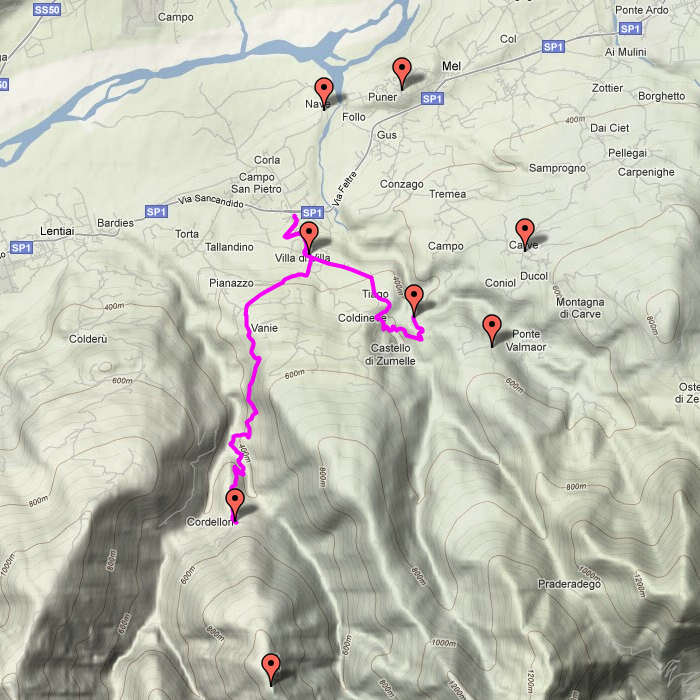 Mel e la sinistra Piave