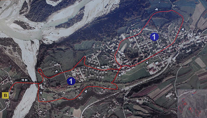 Mel, percorso per nordic walking