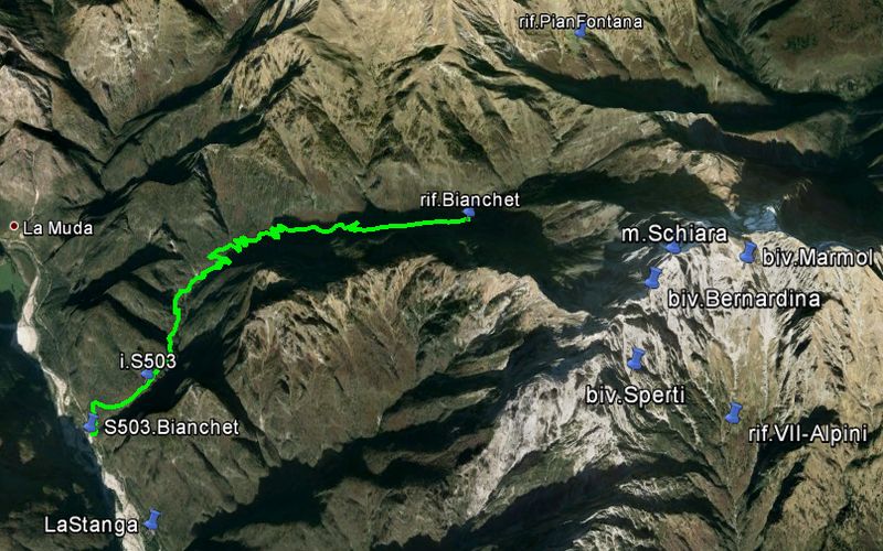 rifugio Furio Bianchet al Pian dei Gat, Schiara Val Vescovà