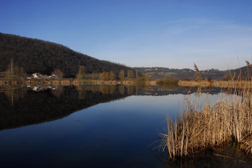 luci d'inverno al lago di Fimon, nei colli Berici
