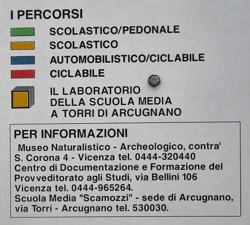 Sentiero Archeologico Valli Lago di Fimon, Arcugnano