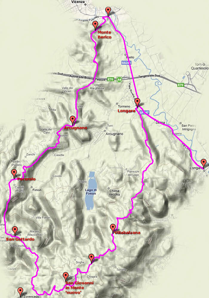 giro cicloturistico Dorsali Beriche