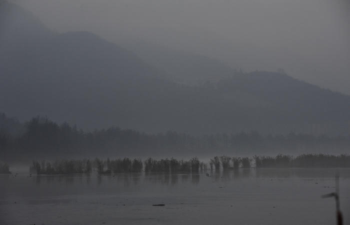 fotografie invernali sul Lago di Fimon, Arcugnano Colli Berici, Vicenza