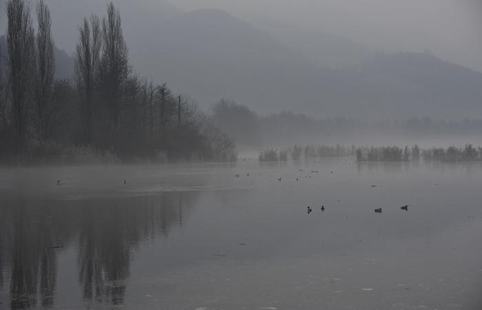 fotografie invernali sul Lago di Fimon, Arcugnano Colli Berici, Vicenza