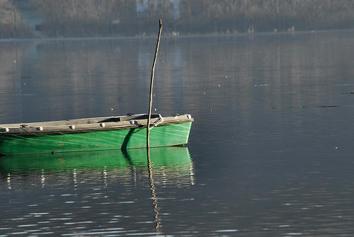 luci d'inverno al lago di Fimon, nei colli Berici