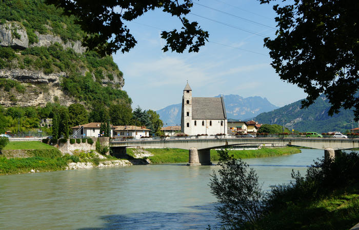 Trento - Ciclopista del Sole in Val d'Adige, tra Trento e Ala-Avio