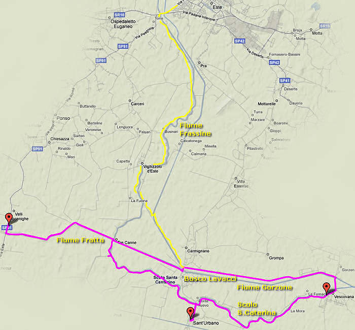 Frassine, Fratta, Gorzone