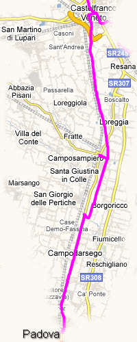 Castelfranco, Camposampiero, Campodarsego, Padova
