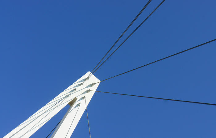 ponte ciclo-pedonale sul fiume Brenta lungo la Treviso-Ostiglia tra Pieve di Curtarolo e Campo San Martino (Padova)
