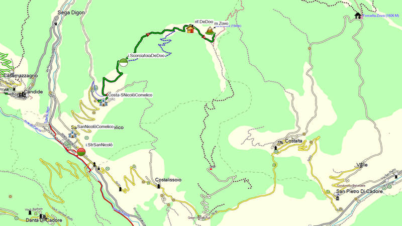 escursione da Costa di San Nicolò Comelico al rifugio DeDoo e al monte Zovo