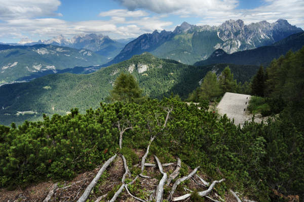 Lorenzago di Cadore, passeggiata dal passo Mauria alla ex Caserma Monte Miaron