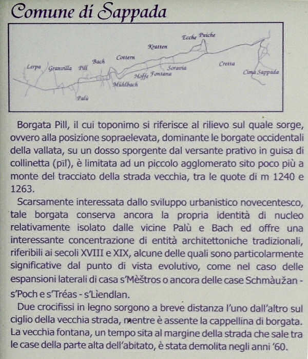 contrade e chiesette a Sappada Plodn