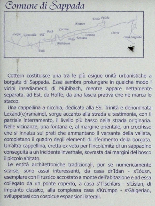 contrade e chiesette a Sappada Plodn