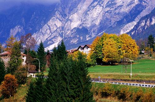 la valle del Boite nei pressi di Vodo di Cadore