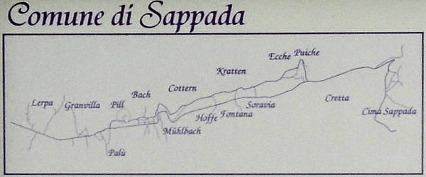 contrade e chiesette a Sappada Plodn