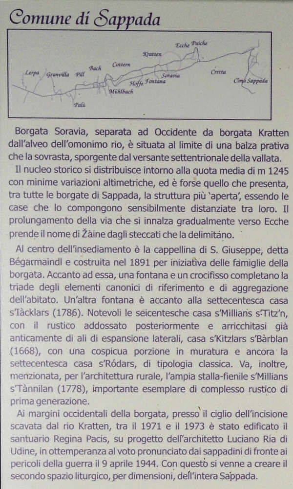 contrade e chiesette a Sappada Plodn