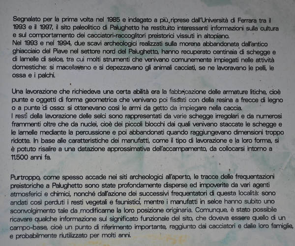 Palughet, Cansiglio, geologia e preistoria