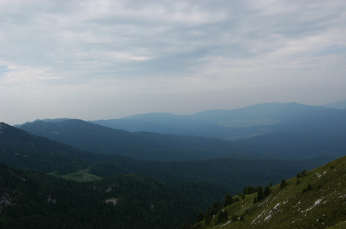 sentiero dal rif. Semenza verso il Cansiglio