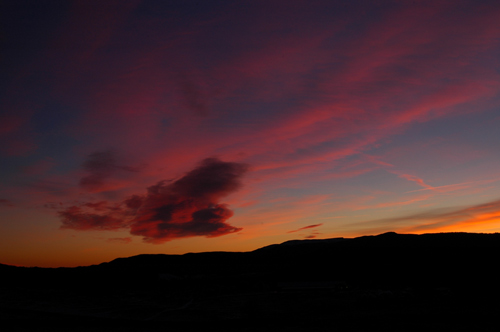 tramonto al Col Indes di Tambre d'Alpago