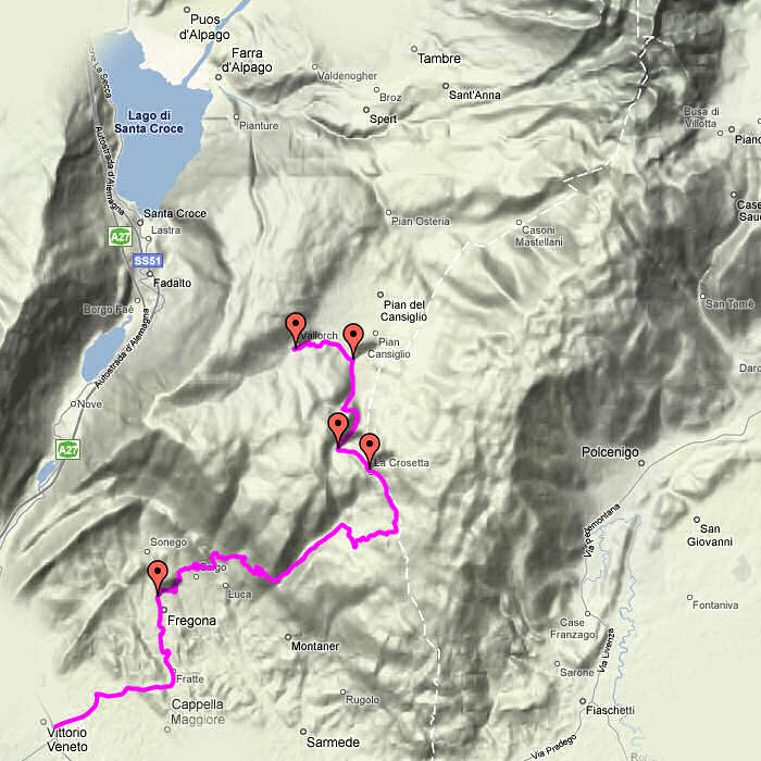 cicloturismo Alpago Pian Cansiglio Piancavallo