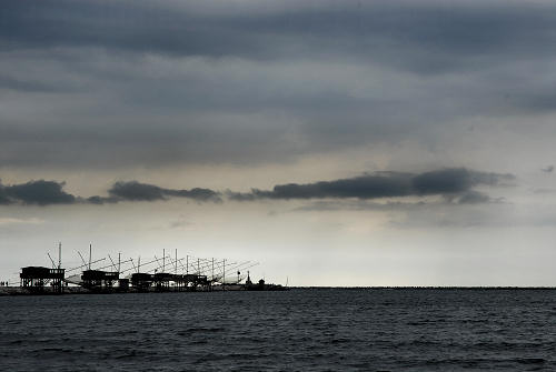 Chioggia Sottomarina - diga foranea sulla Bocca di Porto