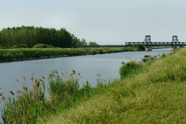 strada delle valli di Rosolina laguna di Caleri