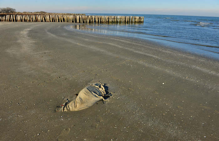 spiaggia di Boccasette alla foce del Po di Maistra, Porto Tolle