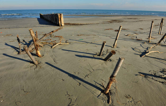 spiaggia di Boccasette alla foce del Po di Maistra, Porto Tolle