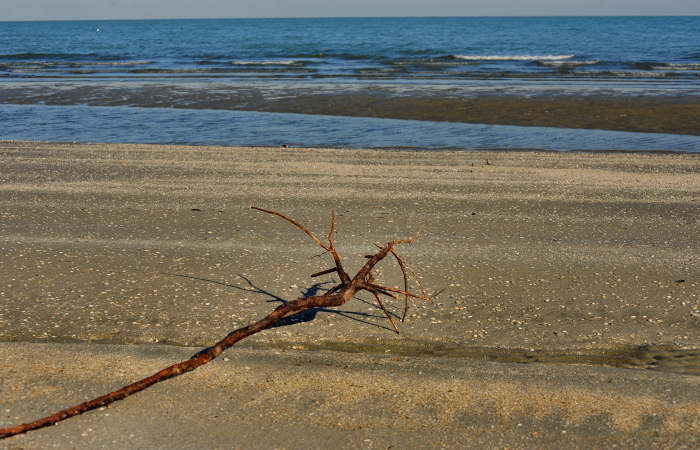 spiaggia di Boccasette alla foce del Po di Maistra, Porto Tolle
