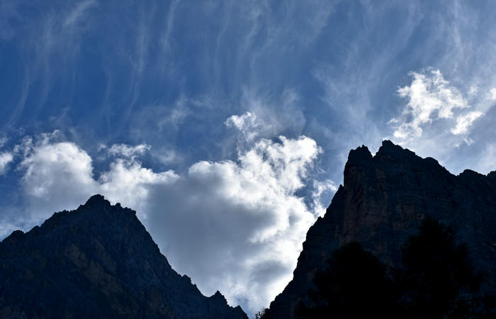 Val di Zoldo - sentiero salita al rifugio Casera Bosconero dal lago di Pontesei