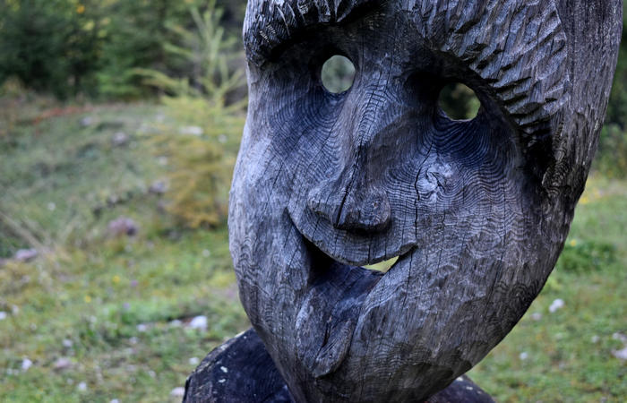 Val di Zoldo - sentiero salita al rifugio Casera Bosconero dal lago di Pontesei