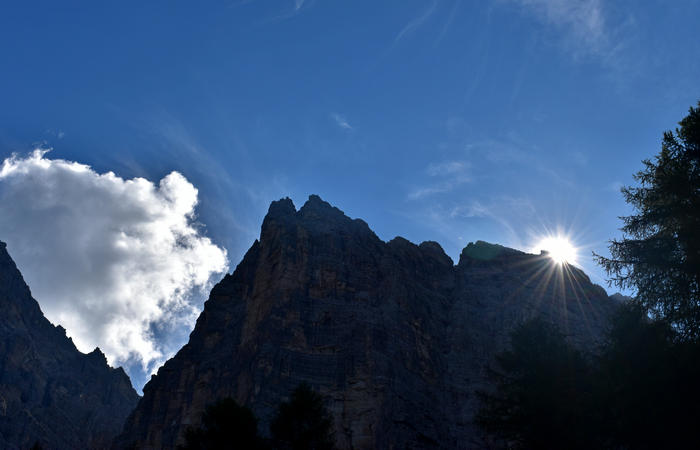 Val di Zoldo - sentiero salita al rifugio Casera Bosconero dal lago di Pontesei