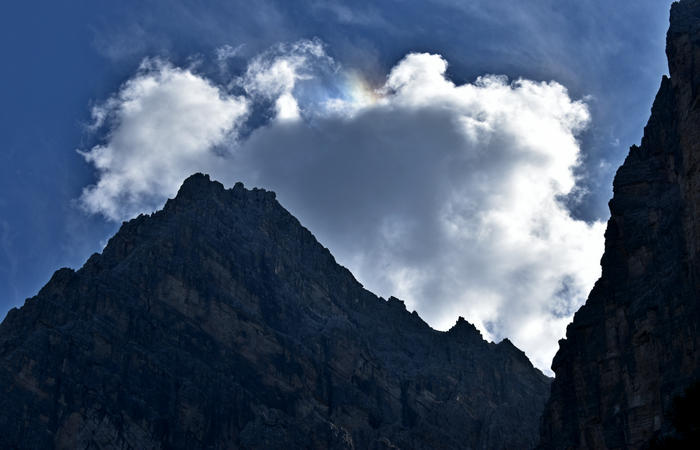 Val di Zoldo - sentiero salita al rifugio Casera Bosconero dal lago di Pontesei