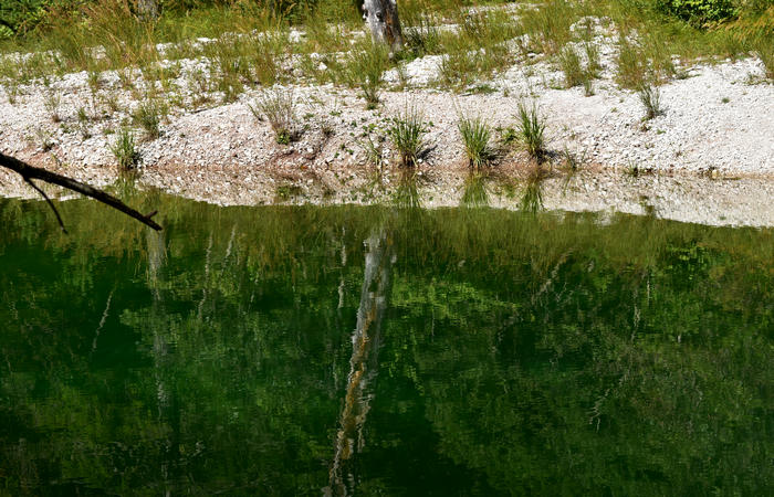 Val di Zoldo - sentiero salita al rifugio Casera Bosconero dal lago di Pontesei